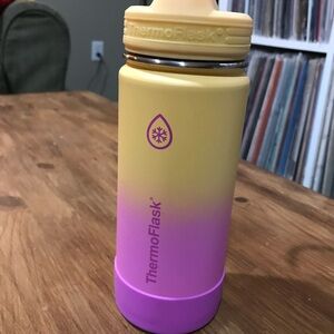 ThermoFlask Yellow and Pink Water Bottle - new